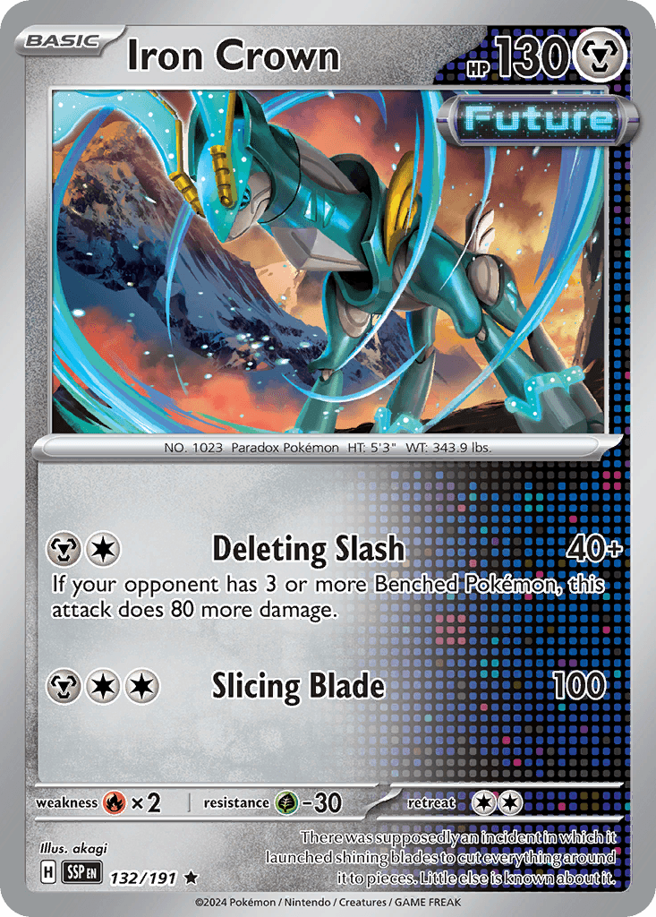 Iron Crown Surging Sparks card
