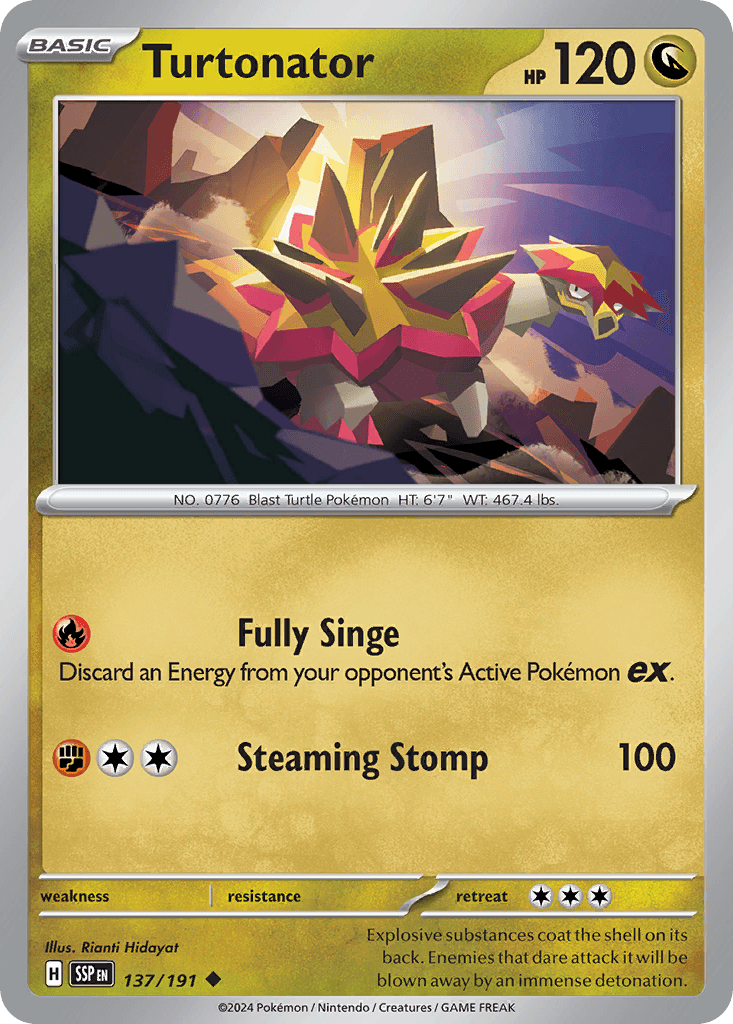 Turtonator Surging Sparks card