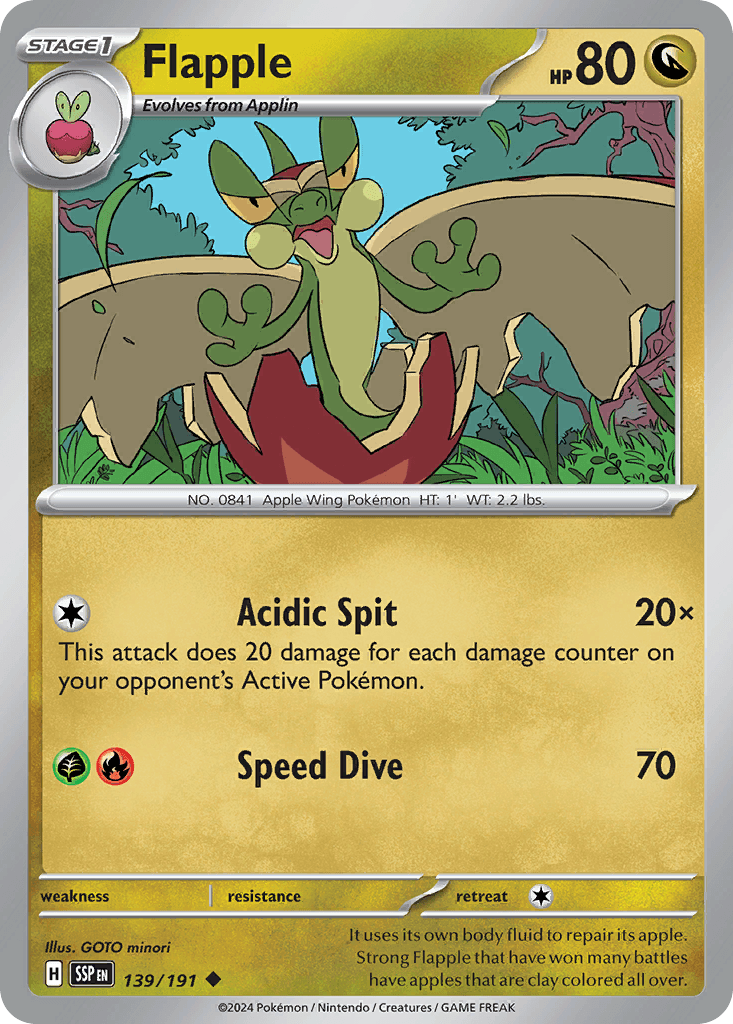 Flapple Surging Sparks card