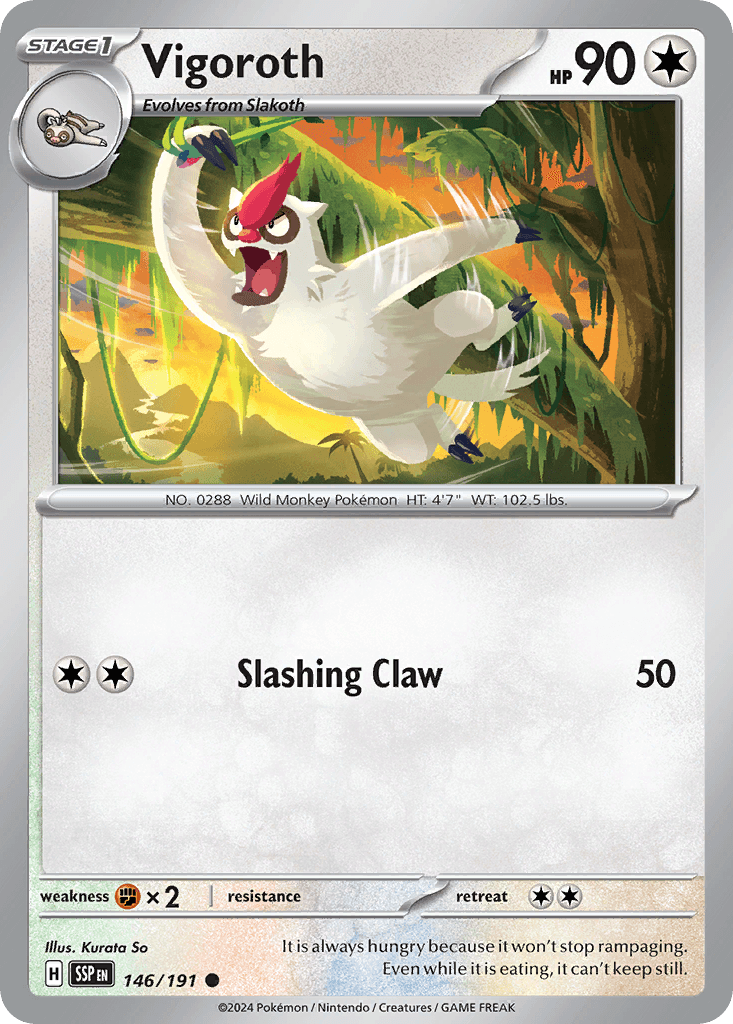 Vigoroth Surging Sparks card