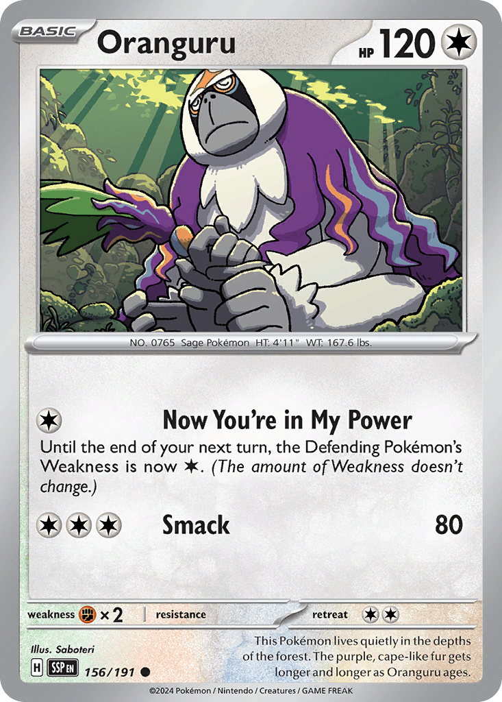 Oranguru Surging Sparks card