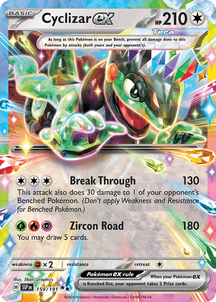 Cyclizar ex Surging Sparks card