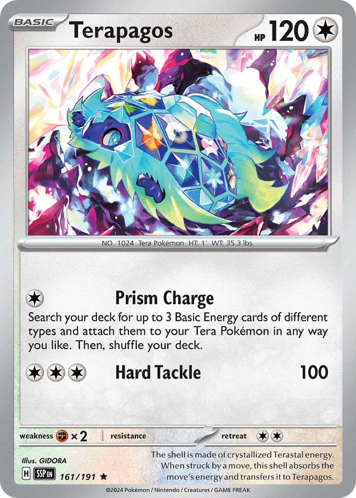 Terapagos Surging Sparks card