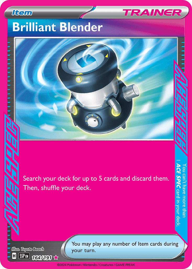 Brilliant Blender Surging Sparks card