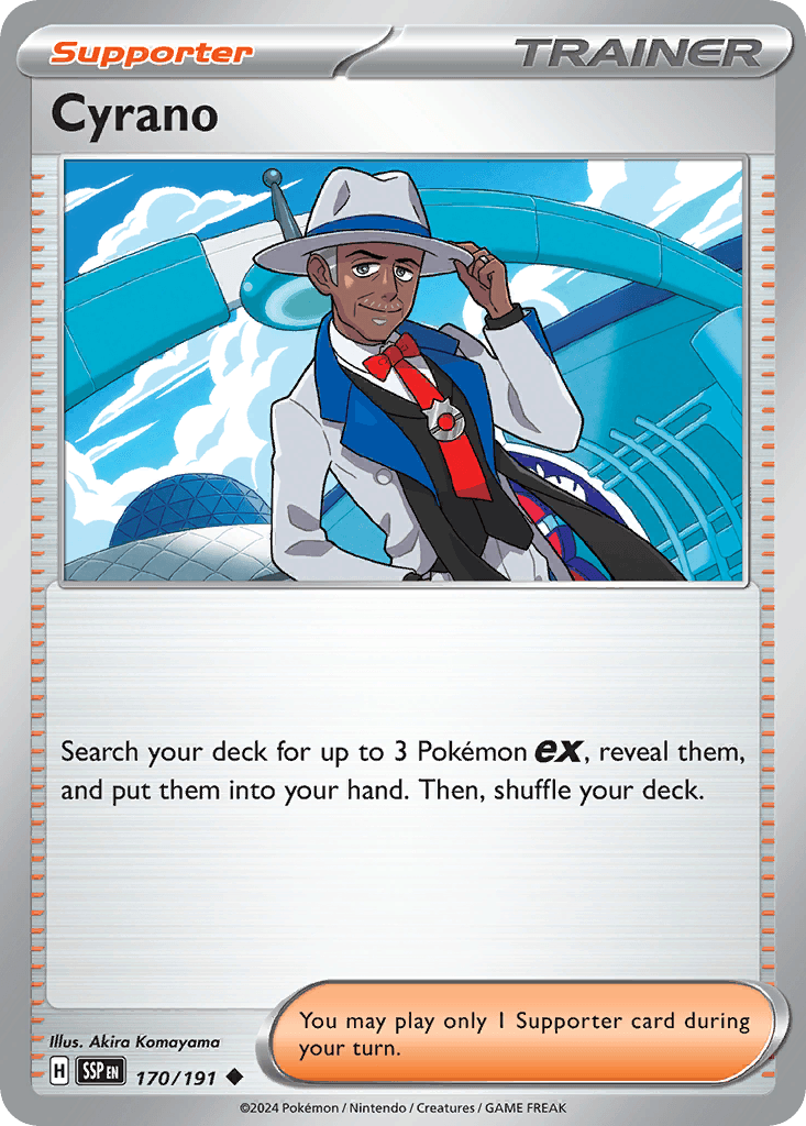 Cyrano Surging Sparks card