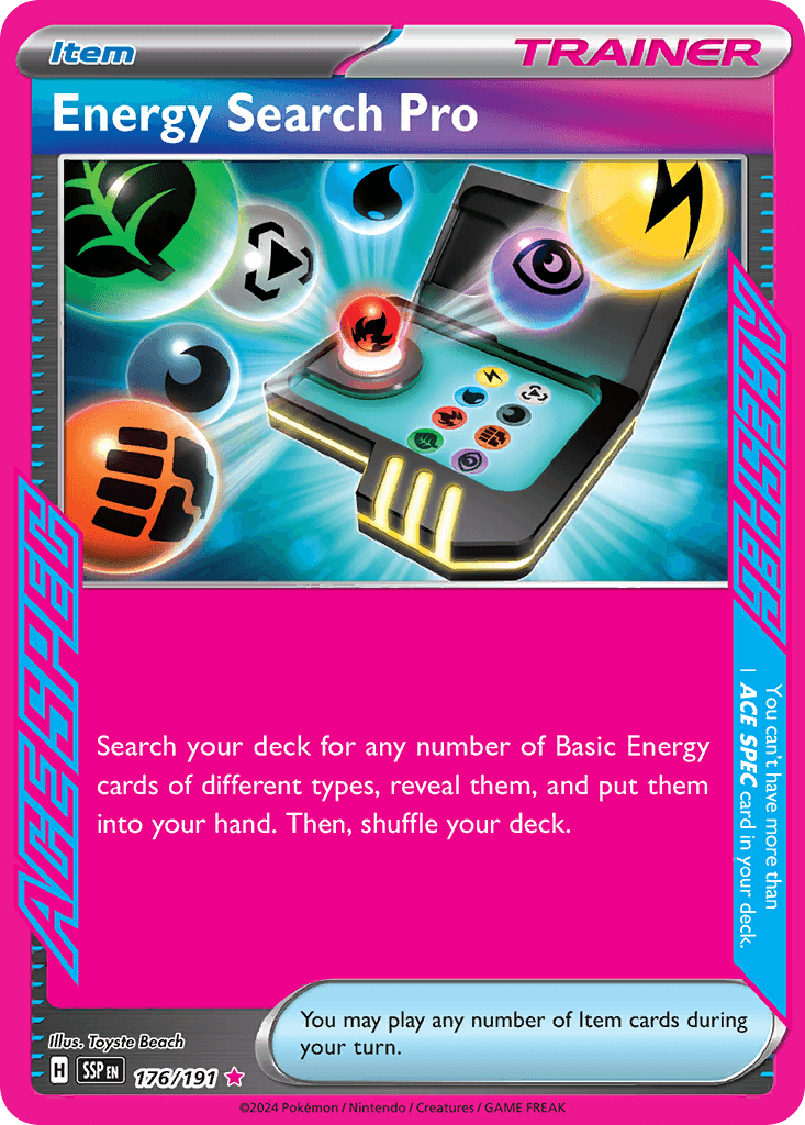 Energy Search Pro Surging Sparks card