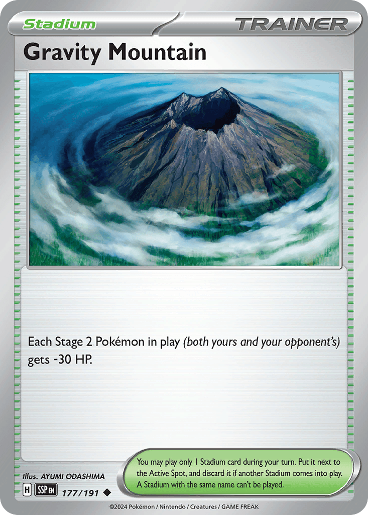 Gravity Mountain Surging Sparks card