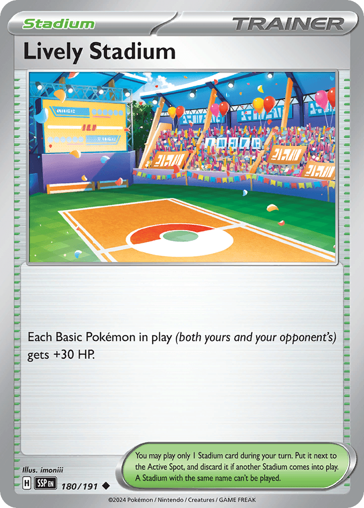 Lively Stadium Surging Sparks card