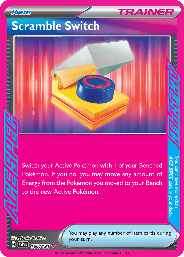 Scramble Switch Surging Sparks card