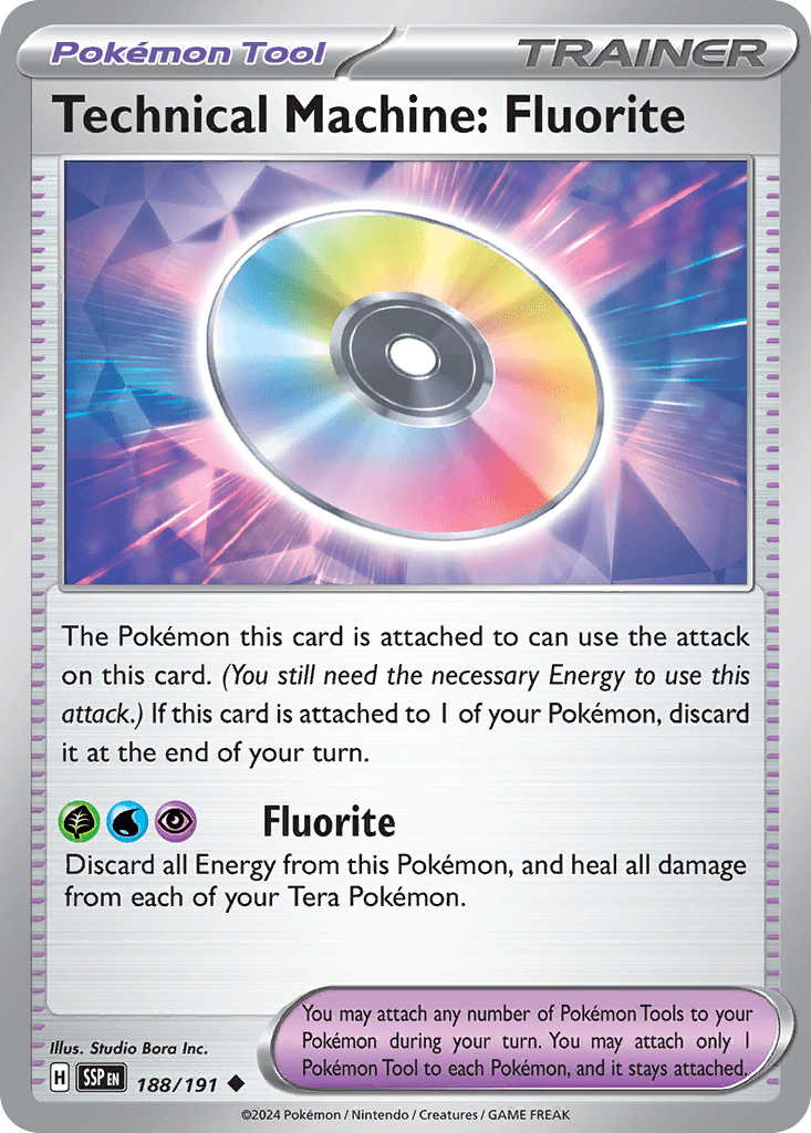 Technical Machine: Fluorite Surging Sparks card