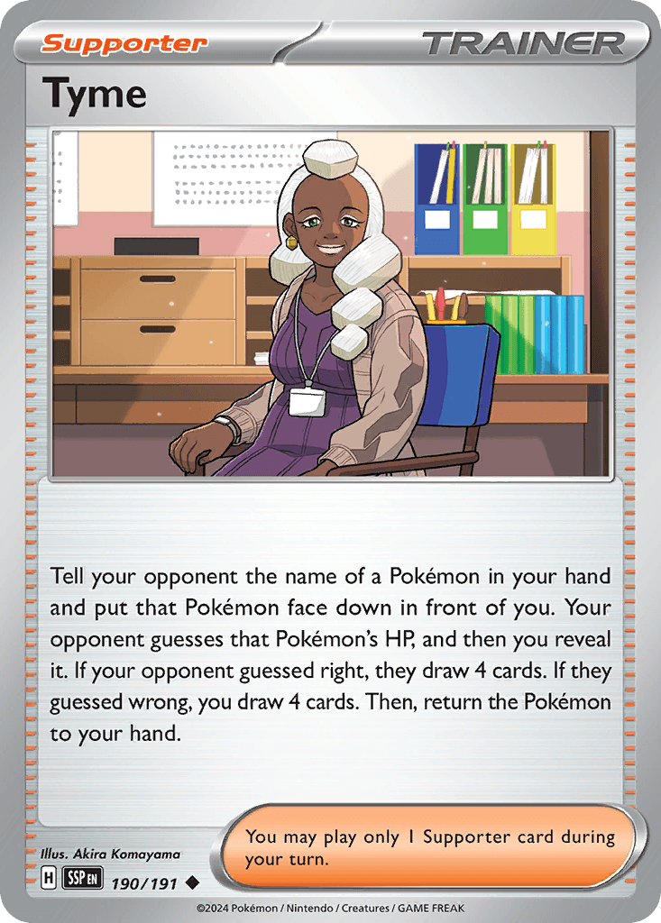 Tyme Surging Sparks card