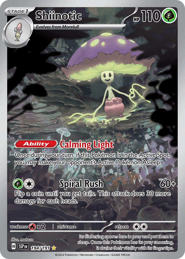 Shiinotic Surging Sparks card