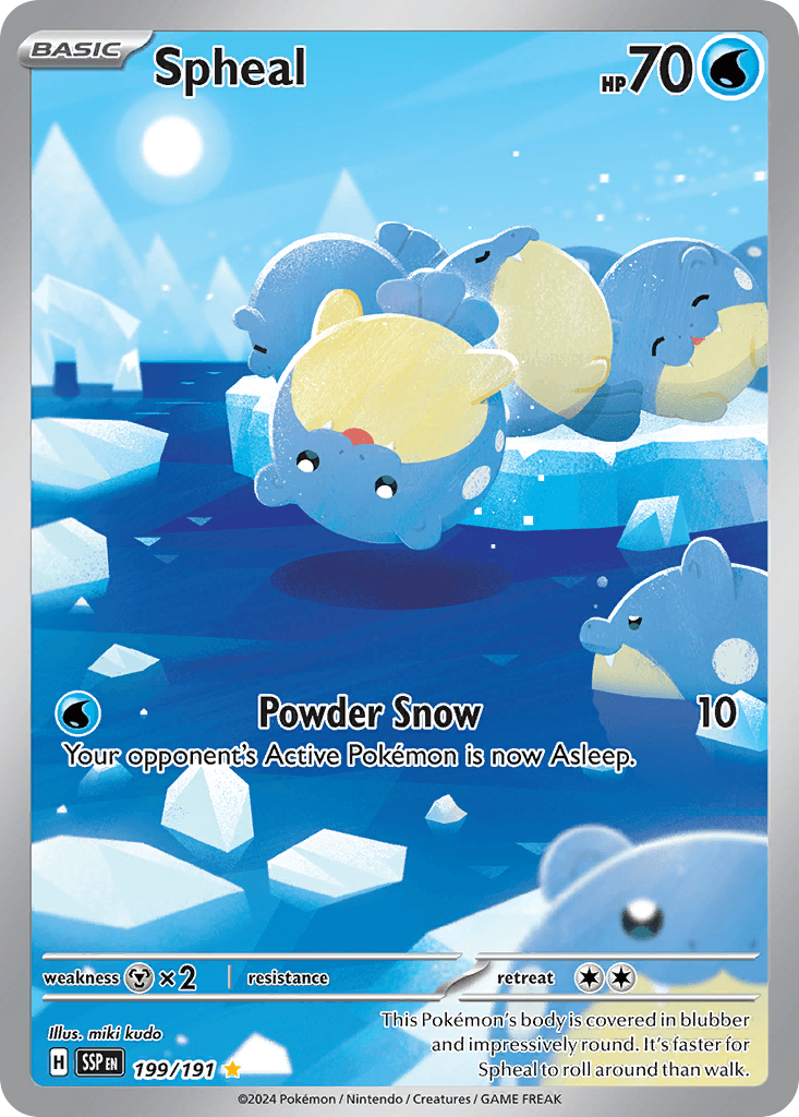 Spheal Surging Sparks card