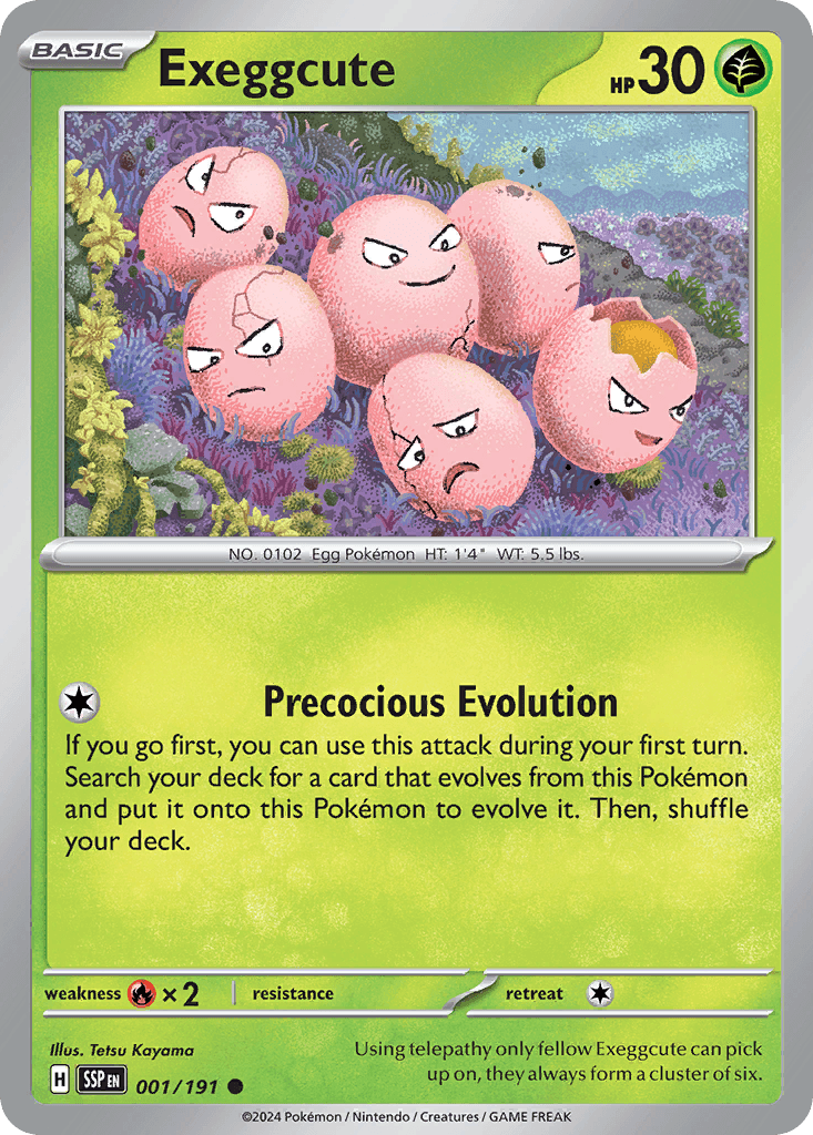 Exeggcute Surging Sparks card