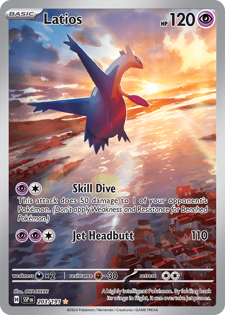 Latios Surging Sparks card