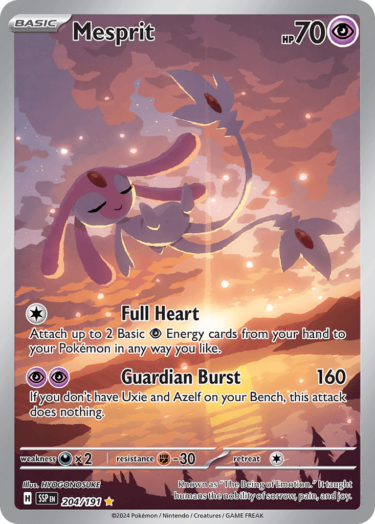 Mesprit Surging Sparks card