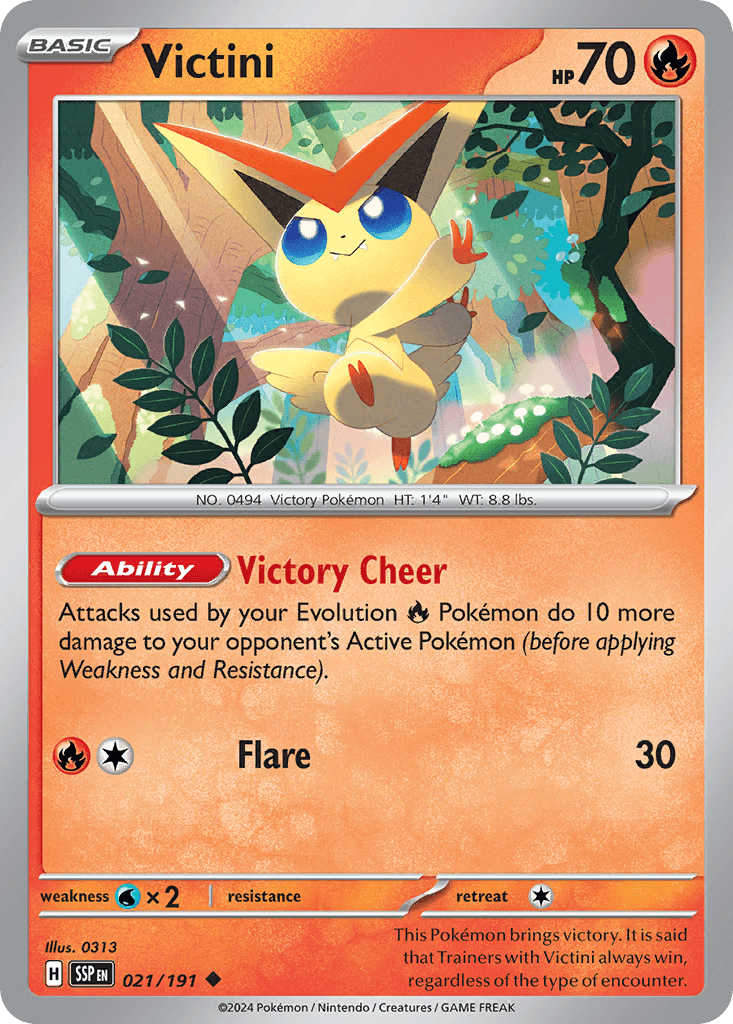 Victini Surging Sparks card