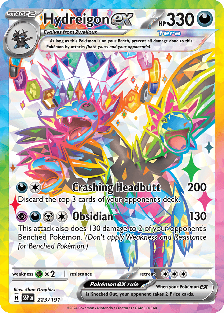 Hydreigon ex Surging Sparks card