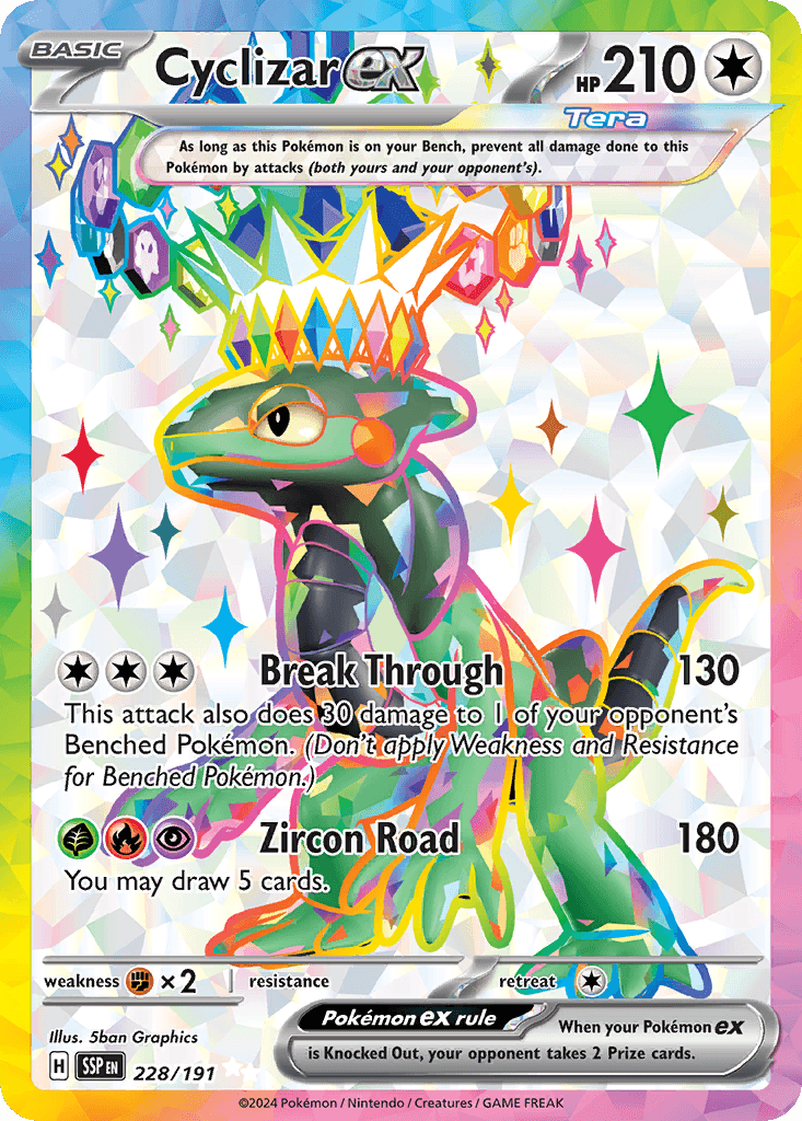 Cyclizar ex Surging Sparks card