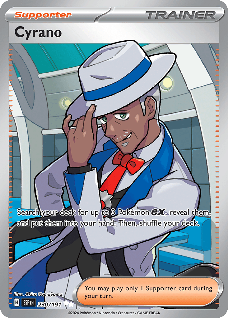 Cyrano Surging Sparks card
