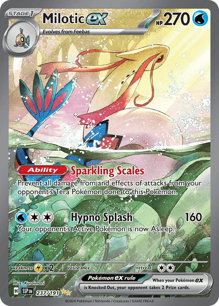 Milotic ex Surging Sparks card