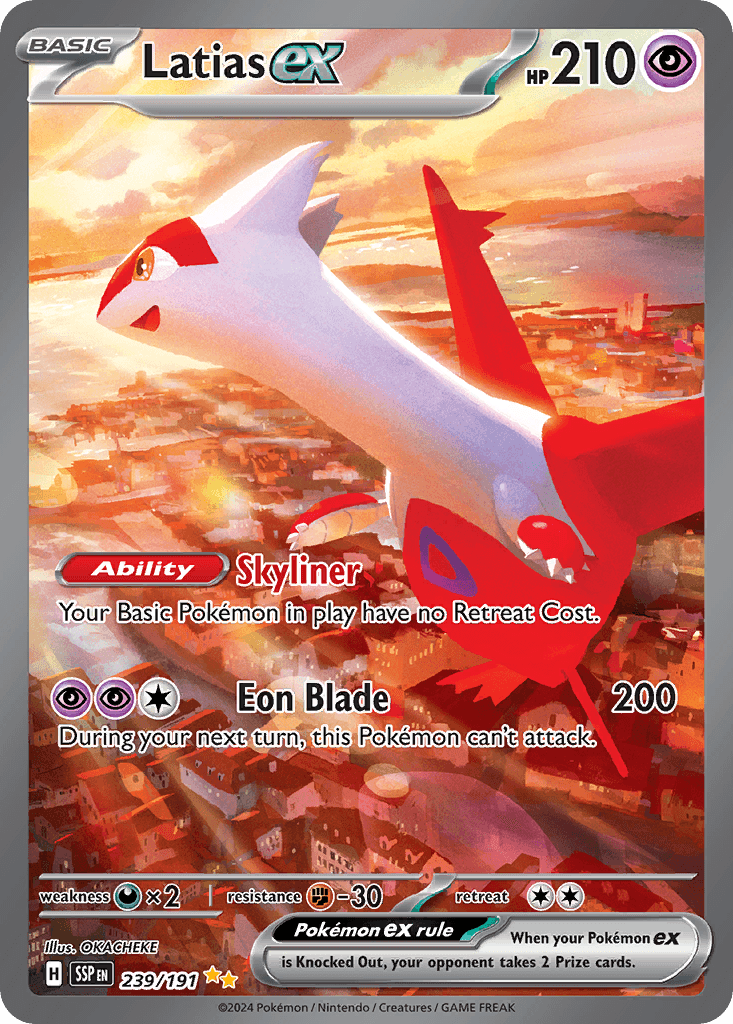 Latias ex Surging Sparks card