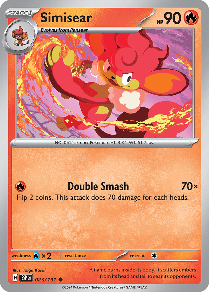 Simisear Surging Sparks card