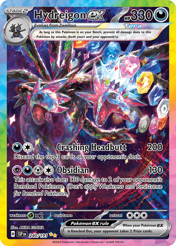 Hydreigon ex Surging Sparks card