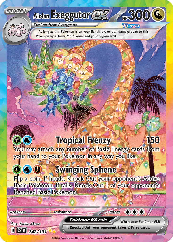Alolan Exeggutor ex Surging Sparks card