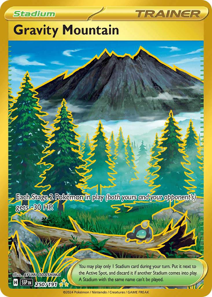 Gravity Mountain Surging Sparks card