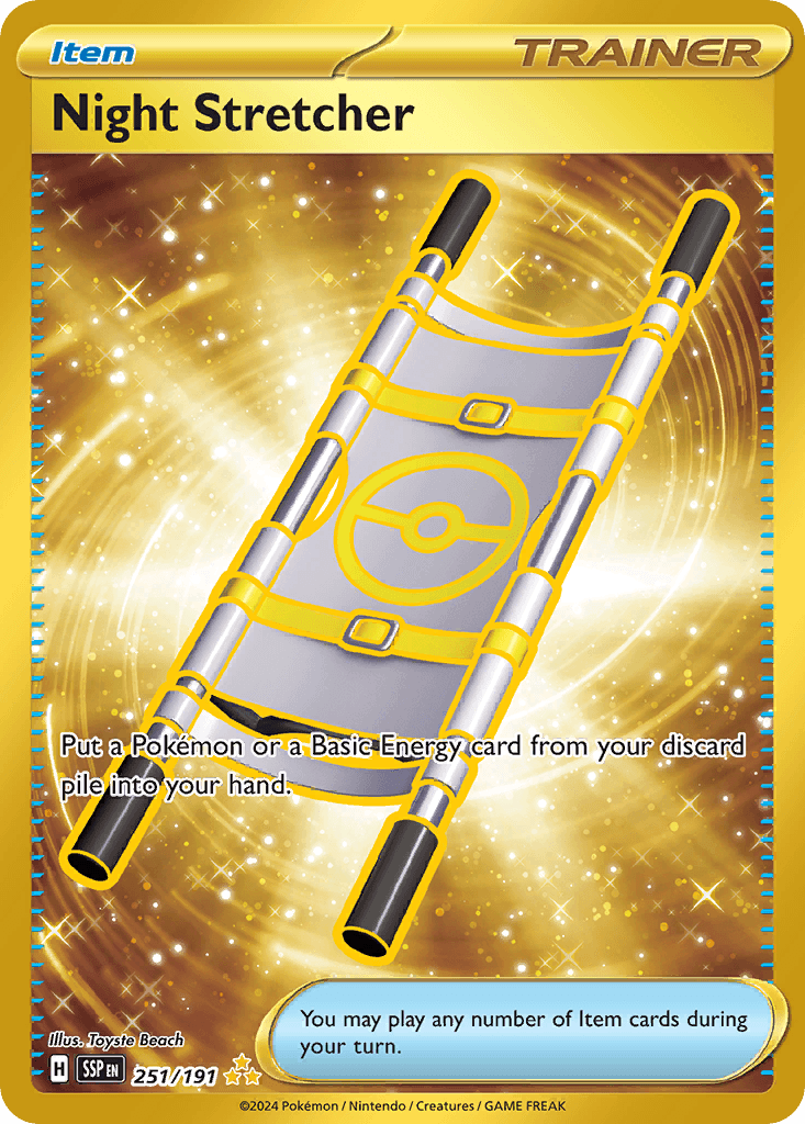 Night Stretcher Surging Sparks card
