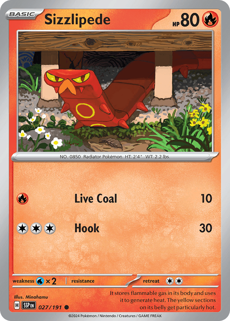 Sizzlipede Surging Sparks card