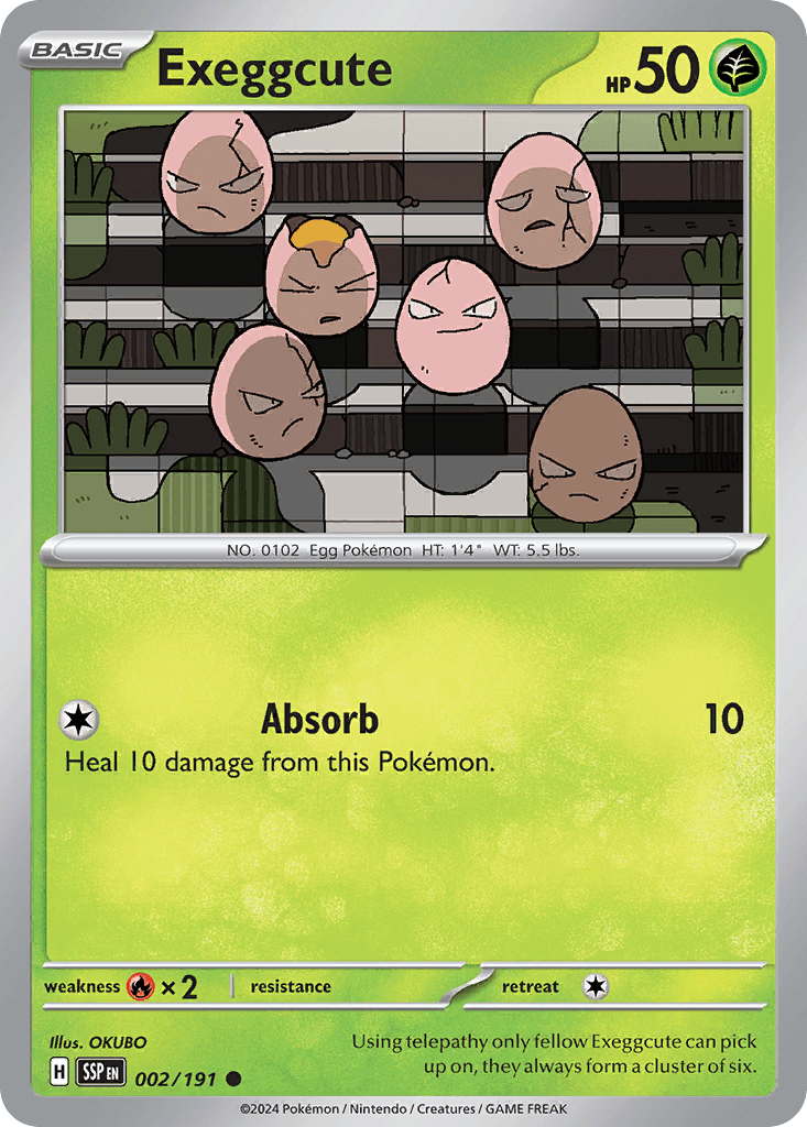 Exeggcute Surging Sparks card