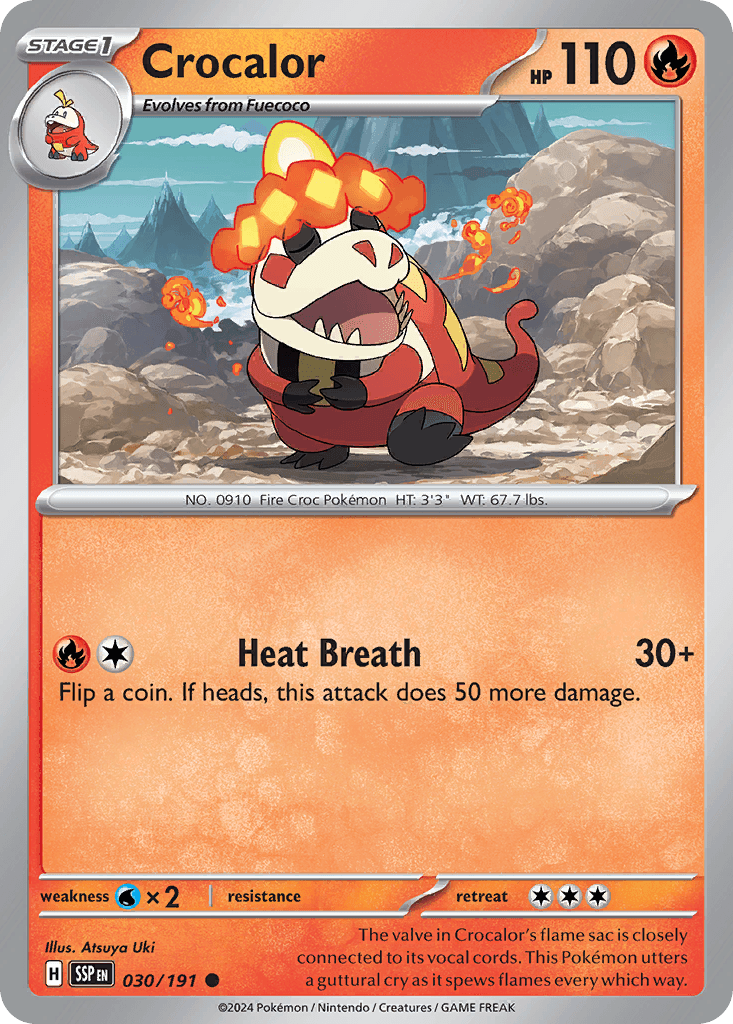 Crocalor Surging Sparks card