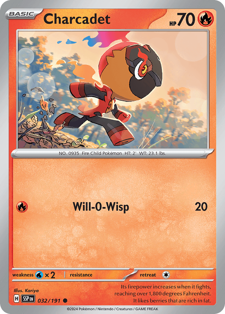 Charcadet Surging Sparks card
