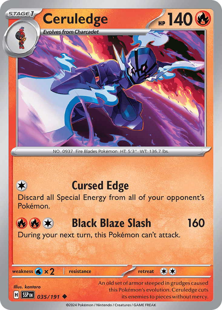 Ceruledge Surging Sparks card