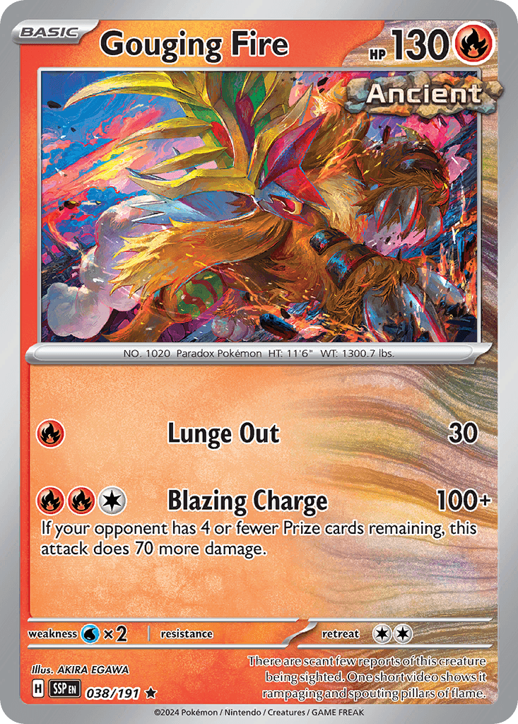 Gouging Fire Surging Sparks card