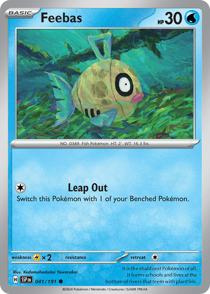 Feebas Surging Sparks card