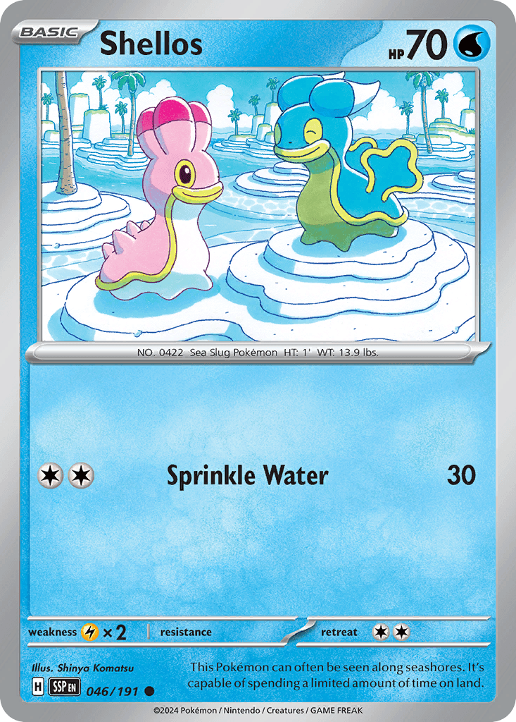 Shellos Surging Sparks card