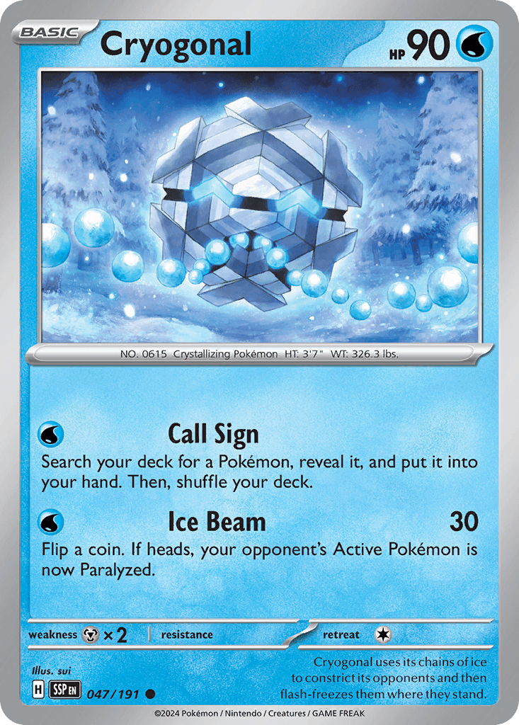 Cryogonal Surging Sparks card