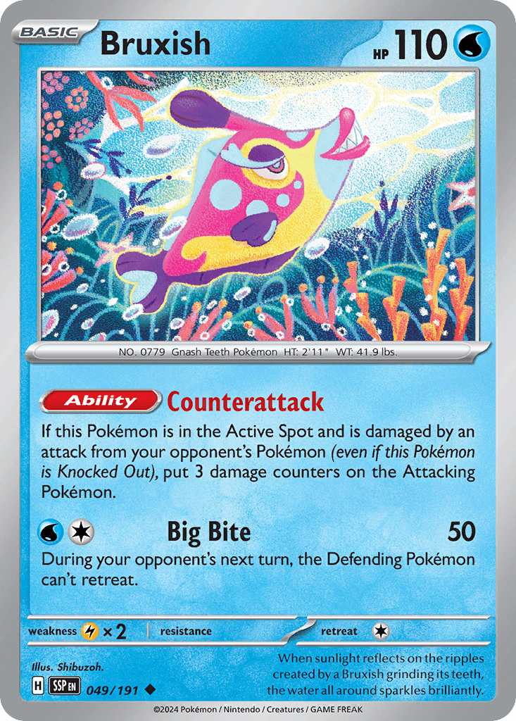 Bruxish Surging Sparks card