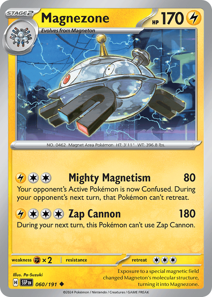 Magnezone Surging Sparks card