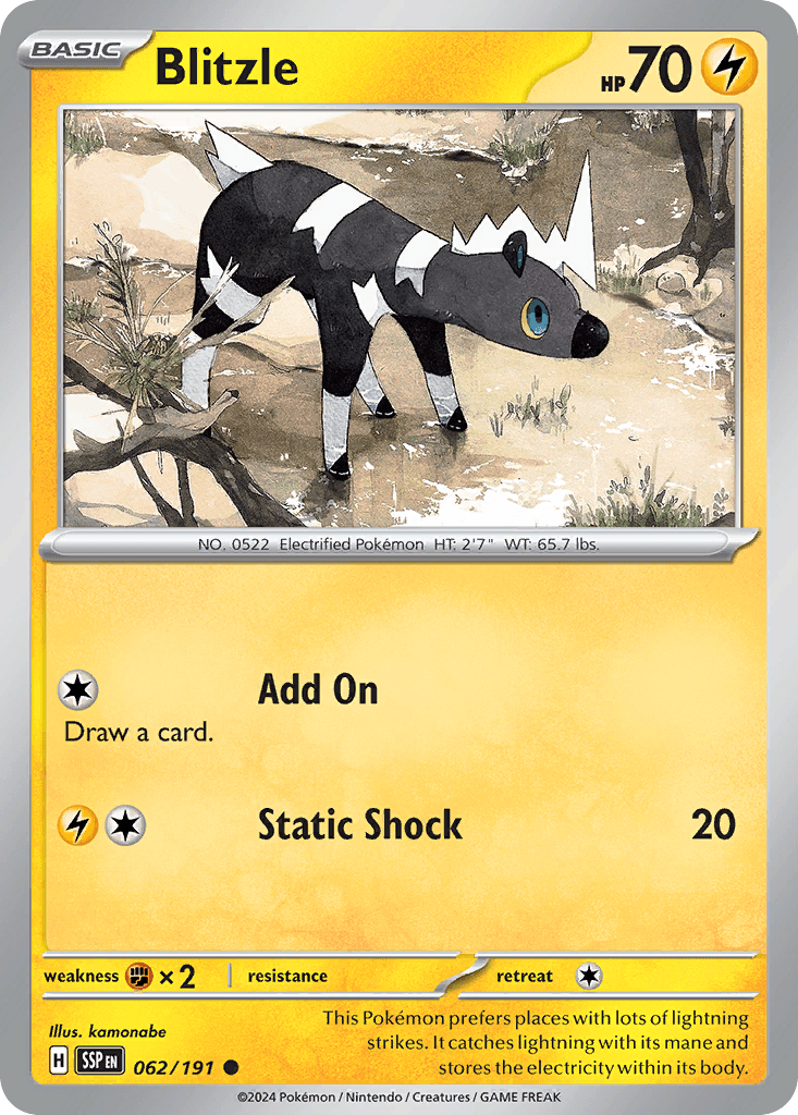 Blitzle Surging Sparks card