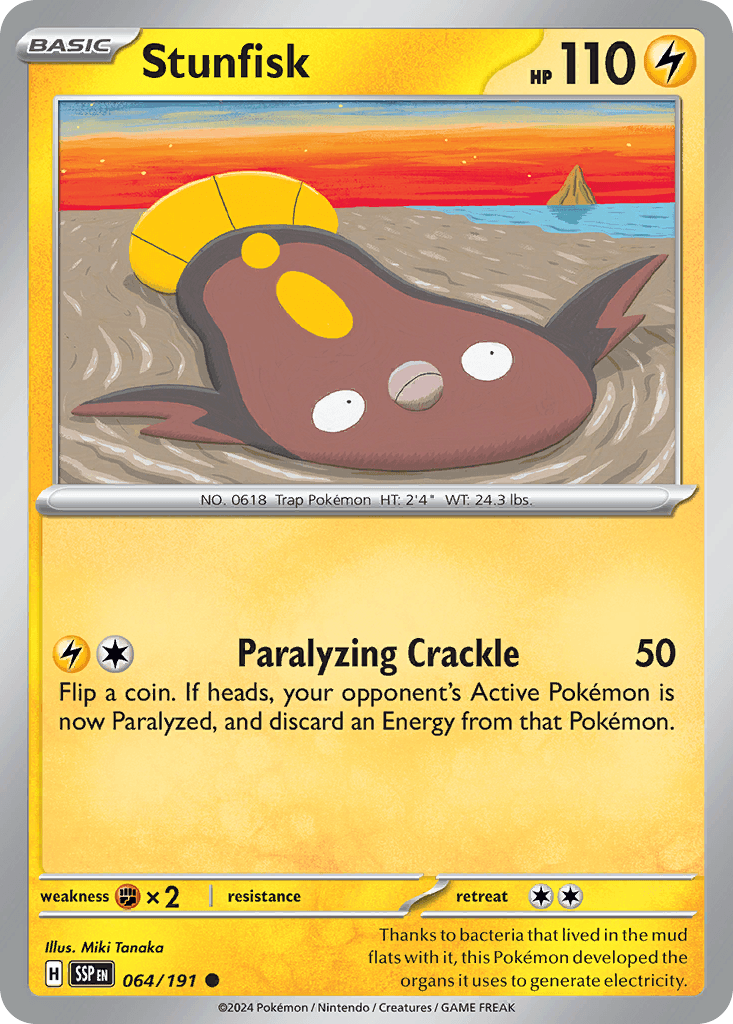 Stunfisk Surging Sparks card