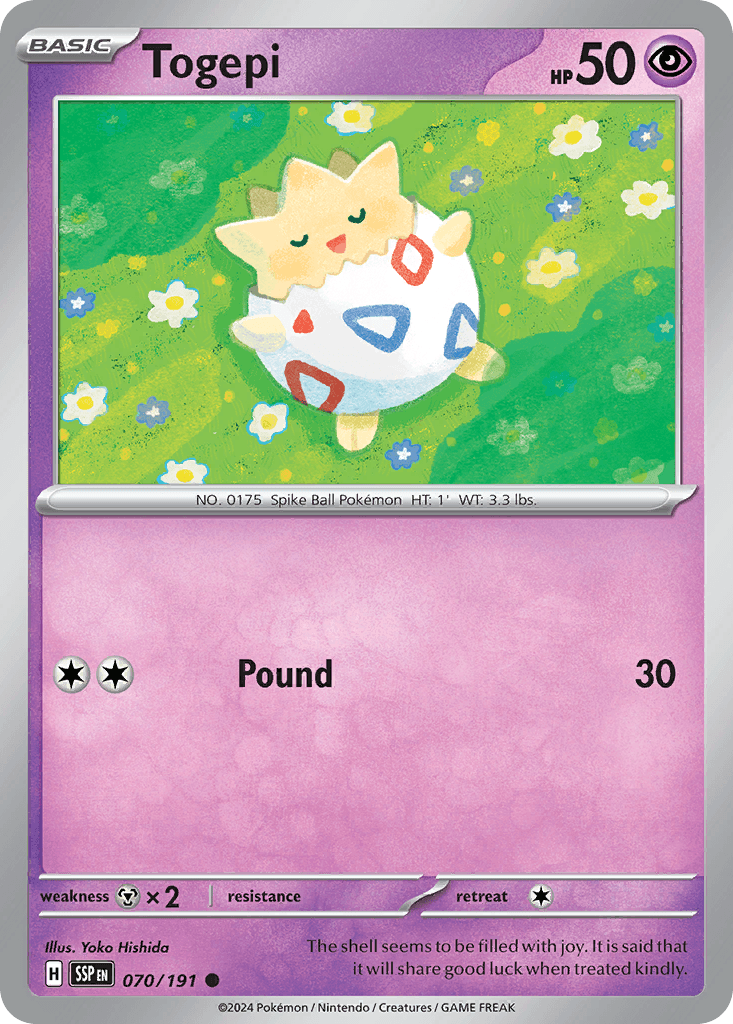 Togepi Surging Sparks card