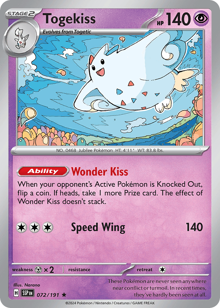 Togekiss Surging Sparks card