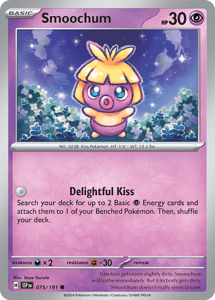 Smoochum Surging Sparks card