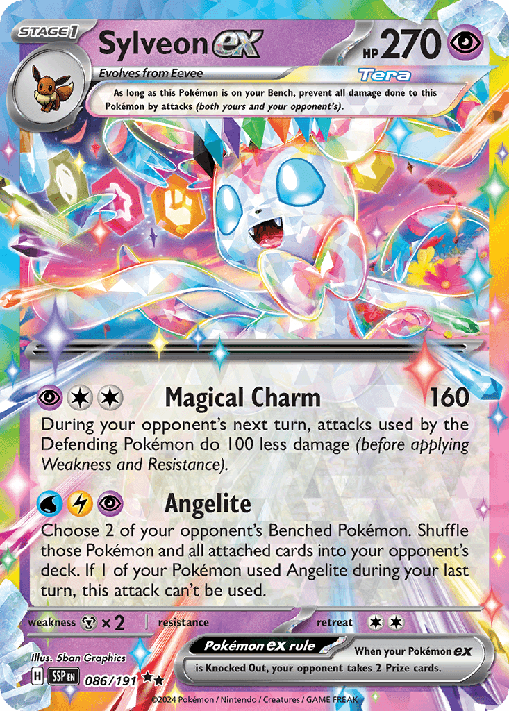 Sylveon ex Surging Sparks card