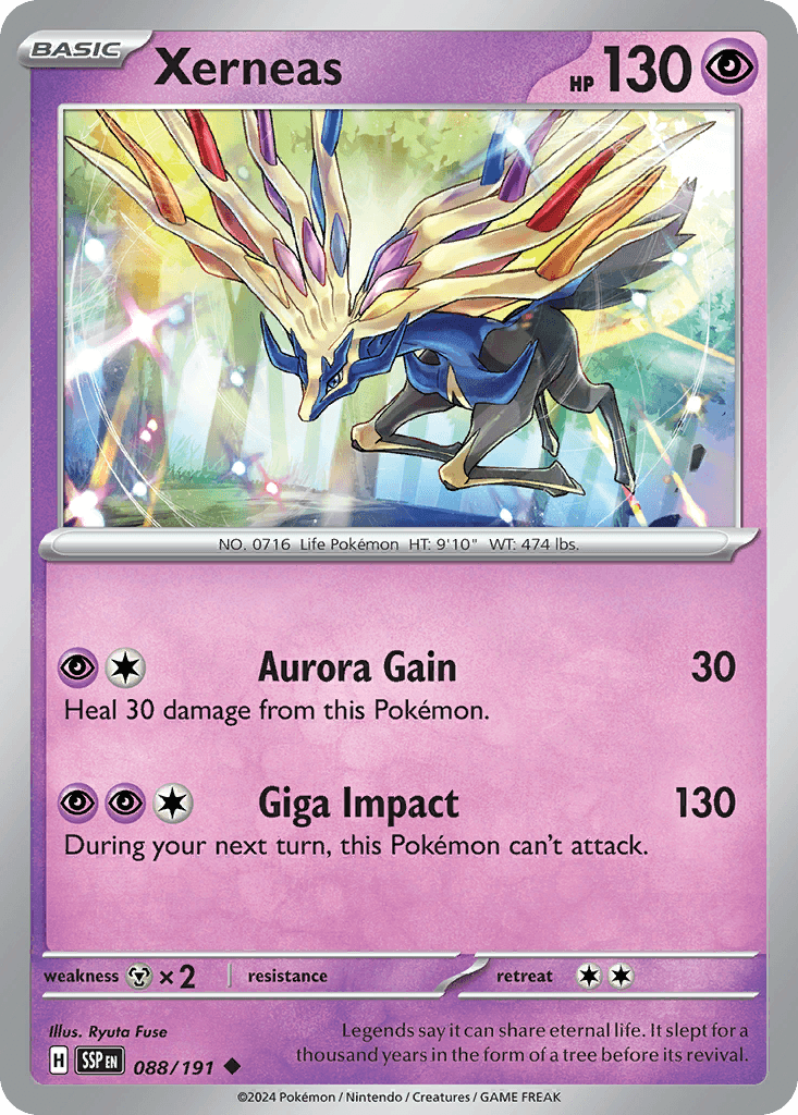 Xerneas Surging Sparks card