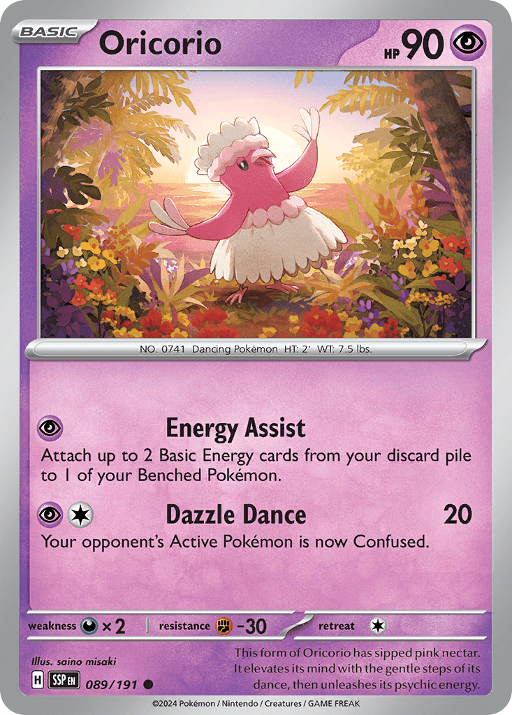 Oricorio Surging Sparks card